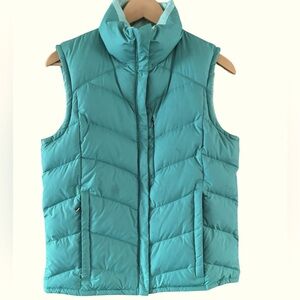 Columbia Women’s Teal Reversible Full Zip Down Quilted Puffer Vest Size S